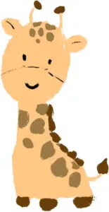 Stofftier Giraffe