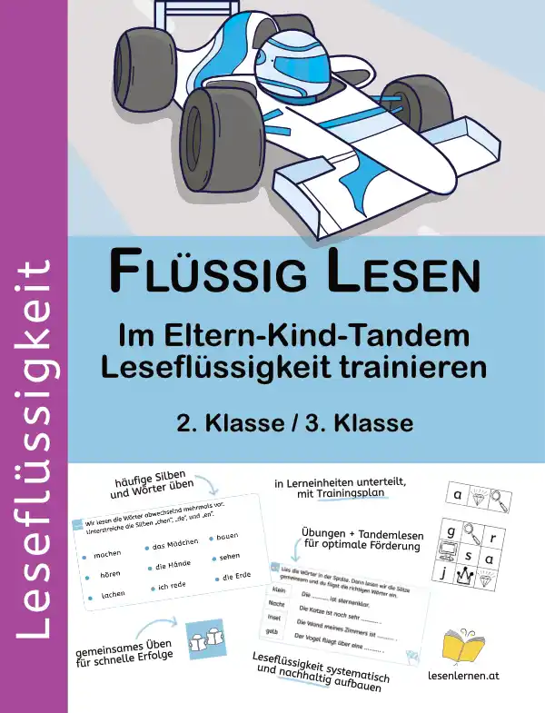 Buchcover: Flüssig lesen. Im Eltern-Kind-Tandem Leseflüssigkeit trainieren. 2. und 3. Klasse